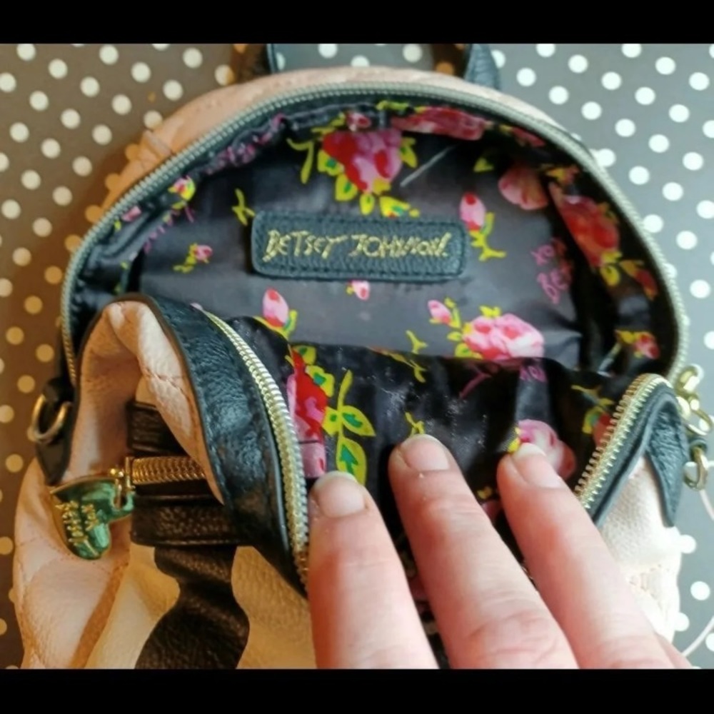 -SOLD- Betsey Johnson Mini Backpack - Picture 2 of 4